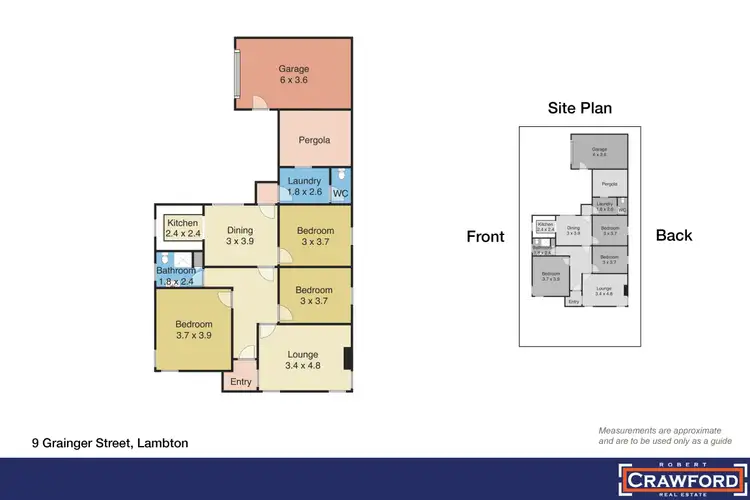 Floorplan of Homely house listing, 9 Grainger Street, Lambton NSW 2299