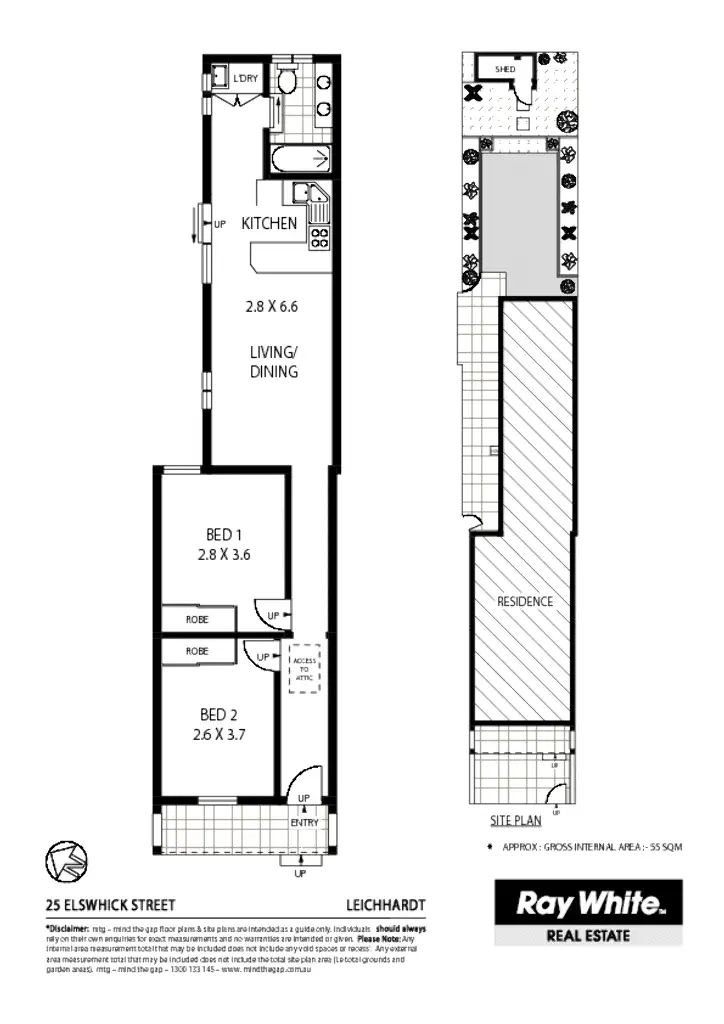 Floorplan of Homely terrace listing, 25 Elswick Street, Leichhardt NSW 2040