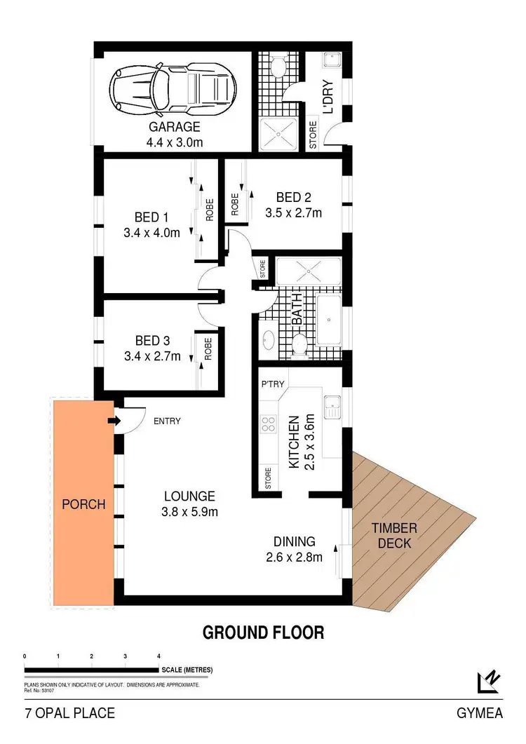 Floorplan of Homely house listing, 7 Opal Place, Gymea NSW 2227
