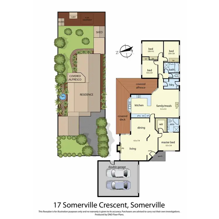 Floorplan of Homely house listing, 17 Somerville Crescent, Somerville VIC 3912