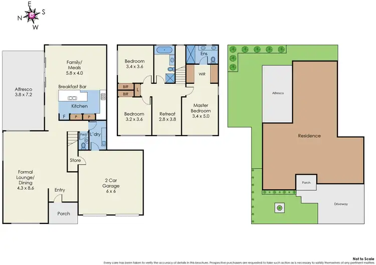 Floorplan of Homely house listing, 34 Dresden Drive, Waterways VIC 3195