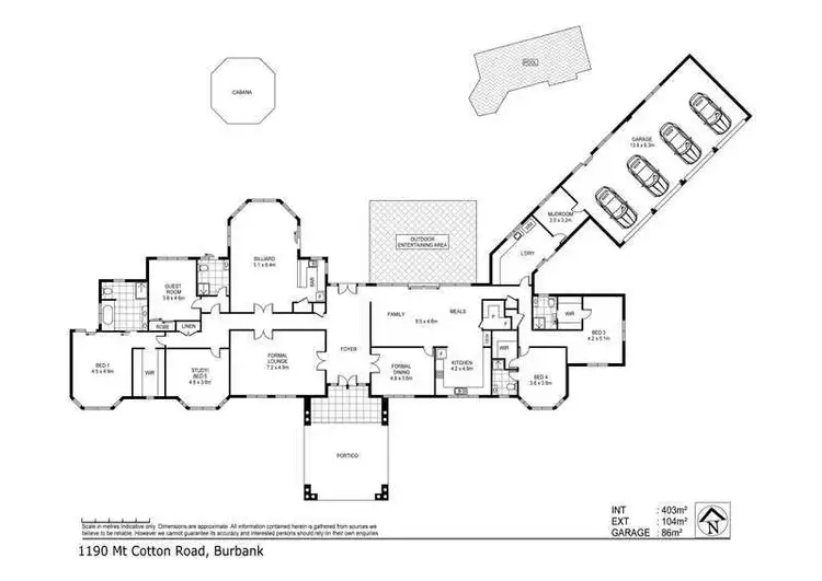 Floorplan of Homely house listing, 1190 Mt Cotton Road, Burbank QLD 4156