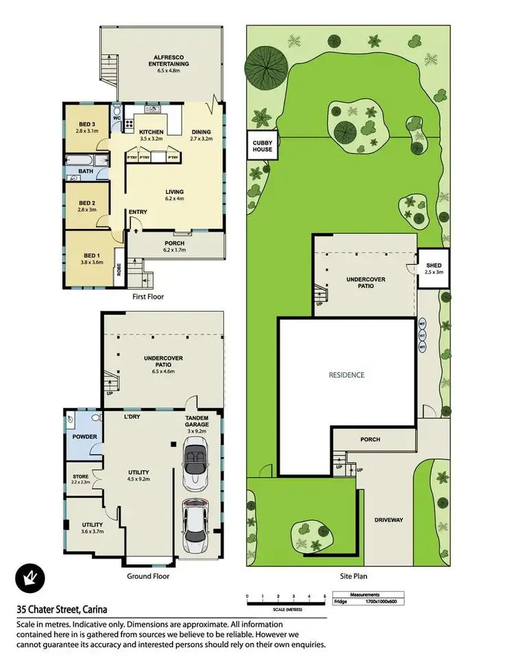 Floorplan of Homely house listing, 35 Chater Street, Carina QLD 4152