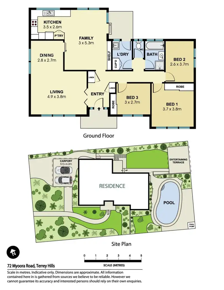 Floorplan of Homely house listing, 72 Myoora Road, Terrey Hills NSW 2084