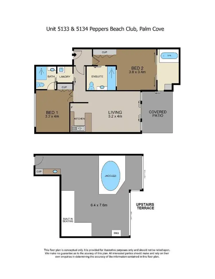 Floorplan of Homely apartment listing, 123 Williams Esplanade, Palm Cove QLD 4879