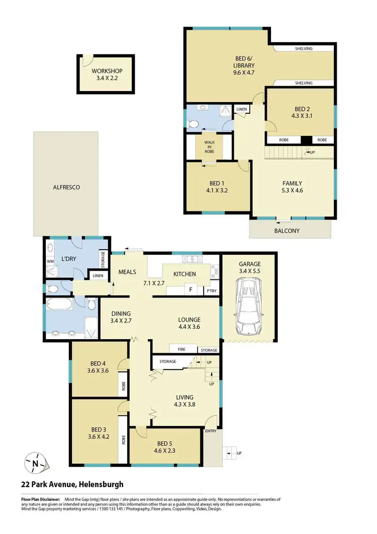 Floorplan of Homely house listing, 22 Park Avenue, Helensburgh NSW 2508