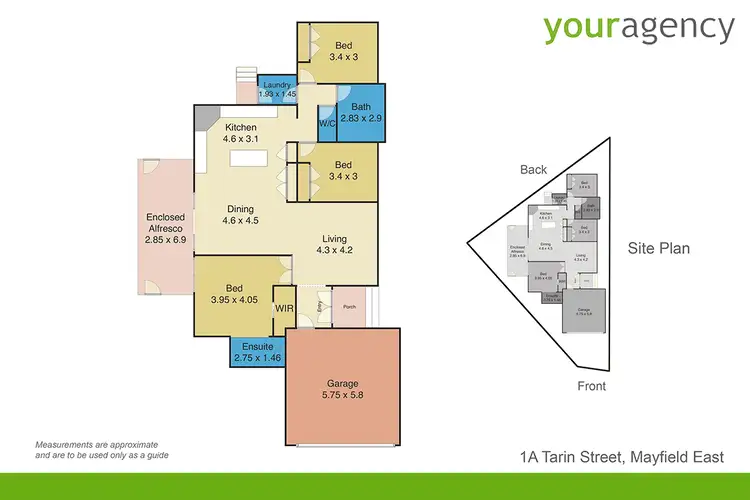 Floorplan of Homely house listing, 1a Tarin Street, Mayfield East NSW 2304