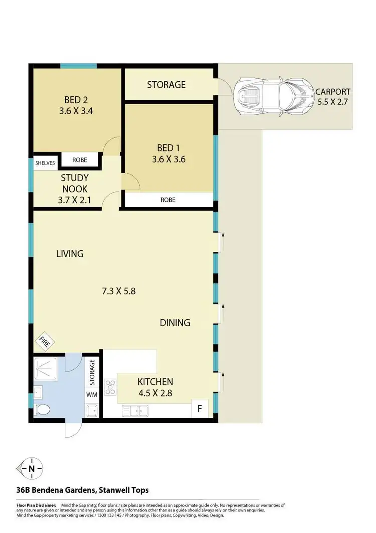 Floorplan of Homely house listing, 36b Bendena Gardens, Stanwell Tops NSW 2508