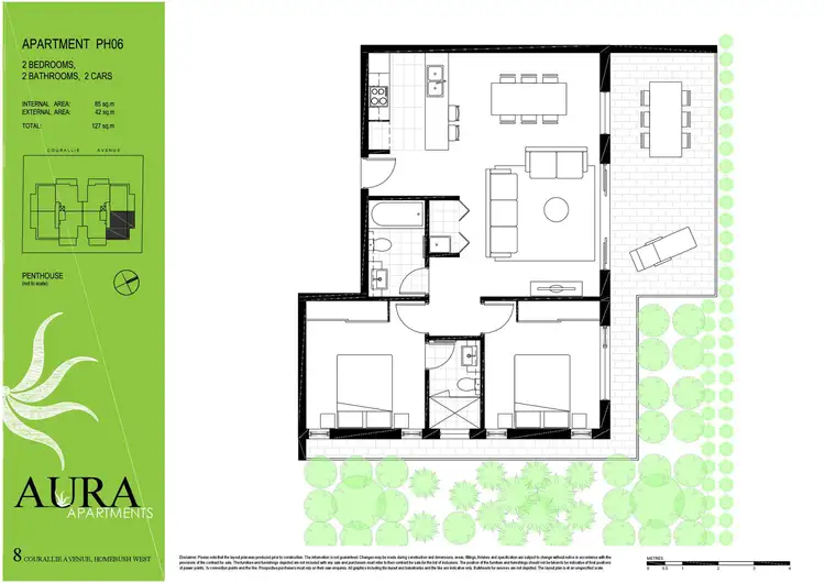 Floorplan of Homely apartment listing, PH06/6-12 Courallie Avenue, Homebush West NSW 2140