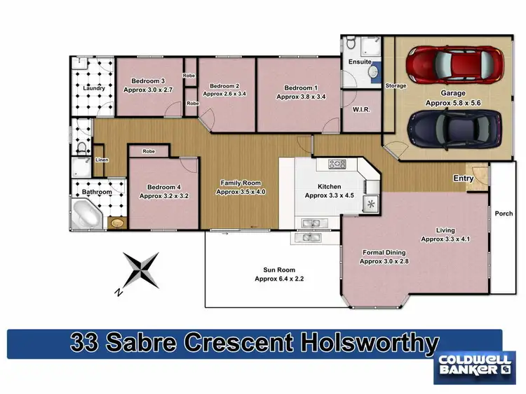 Floorplan of Homely house listing, 33 Sabre Crescent, Holsworthy NSW 2173