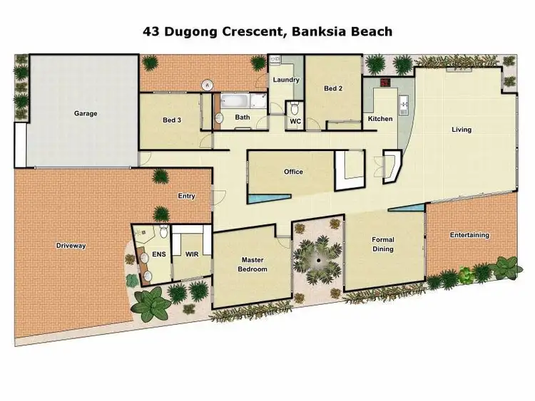 Floorplan of Homely house listing, 43 Dugong Crescent, Banksia Beach QLD 4507
