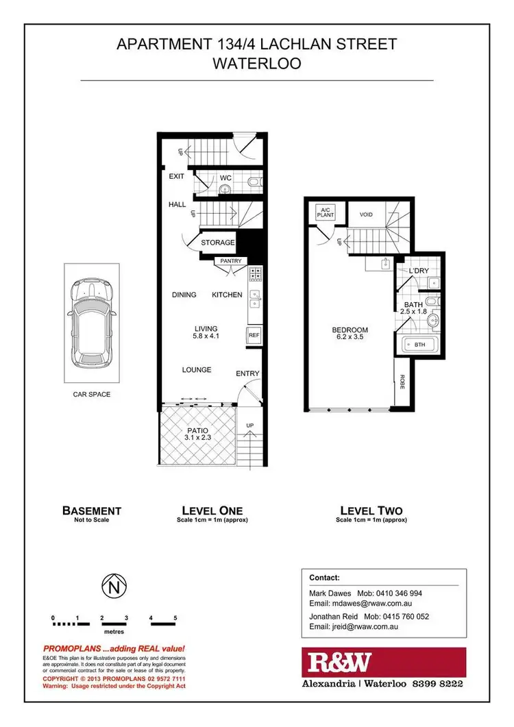 Floorplan of Homely apartment listing, 134/4 Lachlan Street, Waterloo NSW 2017