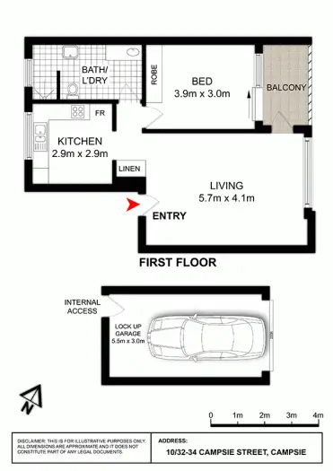 Floorplan of Homely apartment listing, 10/32-34 Campsie Street, Campsie NSW 2194