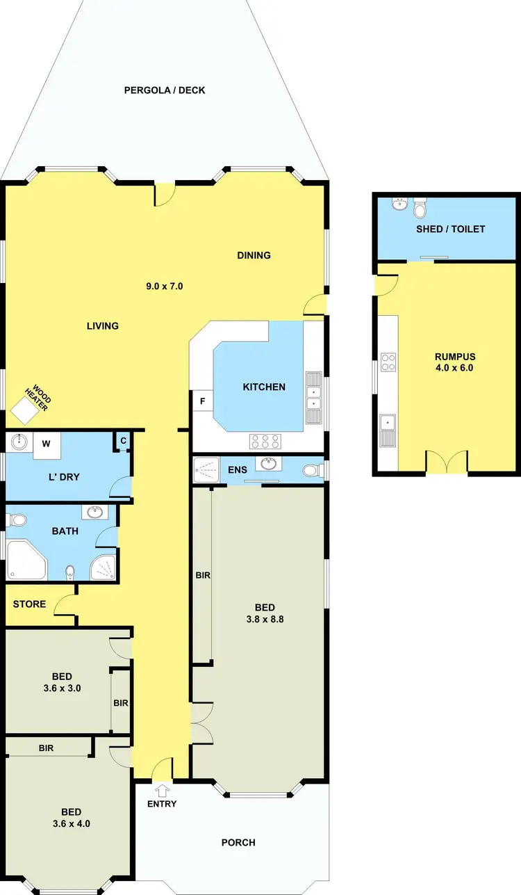 Floorplan of Homely house listing, 19 Tassell Street, Hadfield VIC 3046
