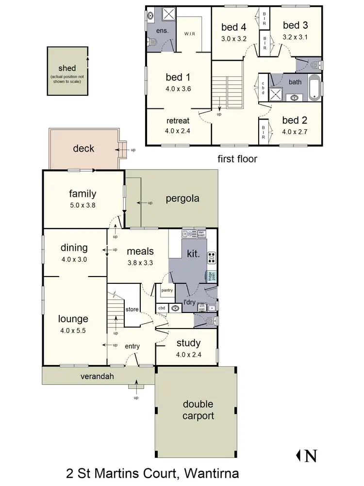 Floorplan of Homely house listing, 2 St Martins Court, Wantirna South VIC 3152