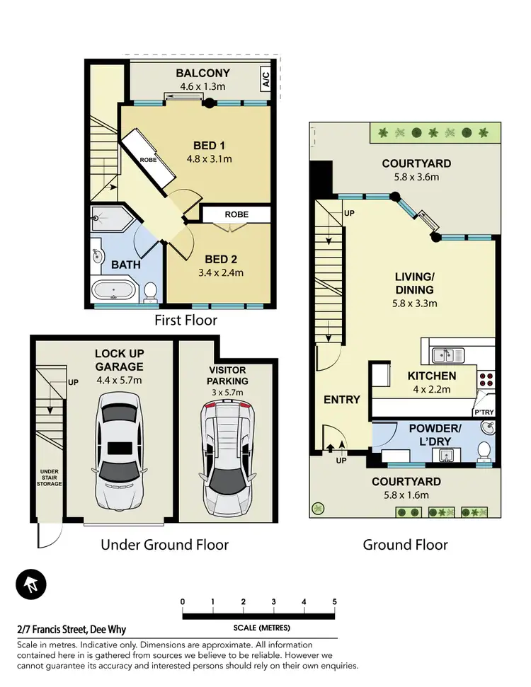 Floorplan of Homely apartment listing, 2/7 Francis Street, Dee Why NSW 2099
