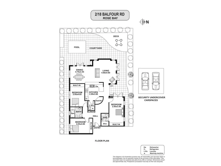 Floorplan of Homely apartment listing, 2/18 Balfour Road, Rose Bay NSW 2029