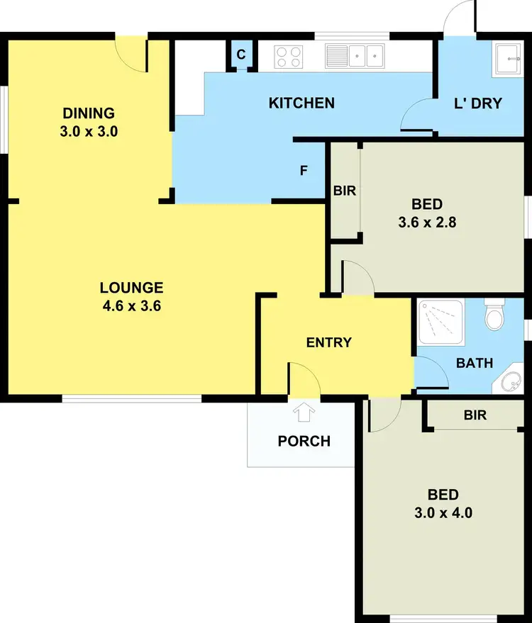 Floorplan of Homely house listing, 21 Volga Street, Hadfield VIC 3046