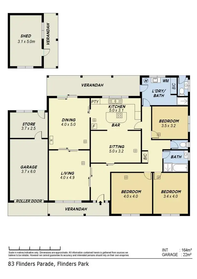 Floorplan of Homely house listing, 83 Flinders Parade, Flinders Park SA 5025