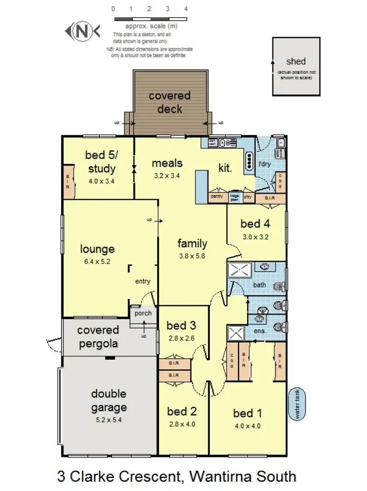 Floorplan of Homely house listing, 3 Clarke Crescent, Wantirna South VIC 3152
