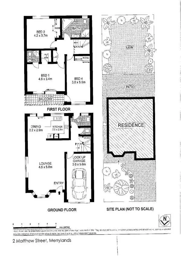Floorplan of Homely townhouse listing, 2 Matthew Street, Merrylands NSW 2160