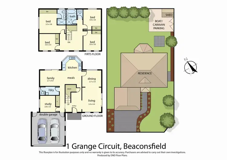 Floorplan of Homely house listing, 1 Grange Circuit, Beaconsfield VIC 3807