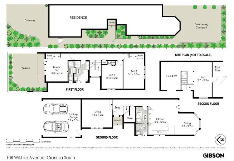 Floorplan of Homely semi-detached listing, 10B Wilshire Avenue, Cronulla NSW 2230