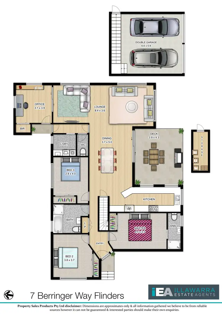 Floorplan of Homely house listing, 7 Berringer Way, Flinders NSW 2529