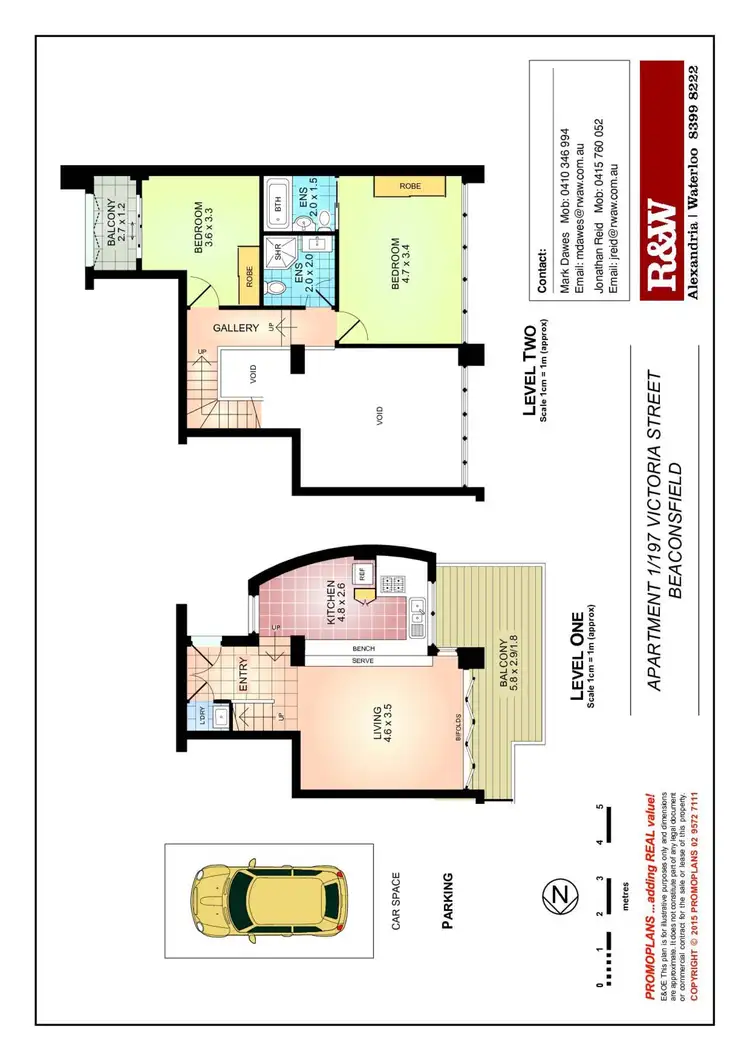 Floorplan of Homely apartment listing, 1/197 Victoria Street, Beaconsfield NSW 2015