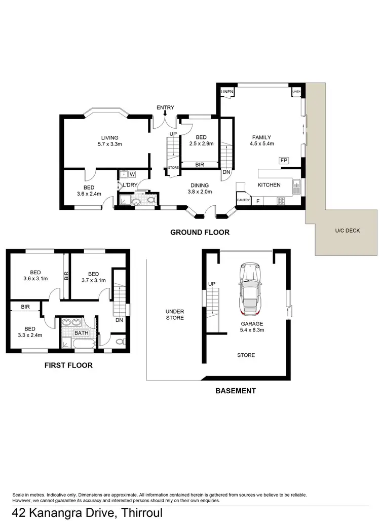 Floorplan of Homely house listing, 42 Kanangra Drive, Thirroul NSW 2515