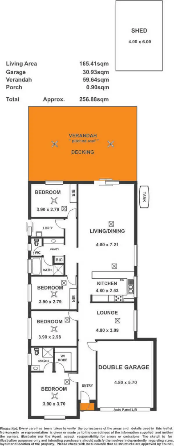 Floorplan of Homely house listing, 1 Murray Avenue, Klemzig SA 5087