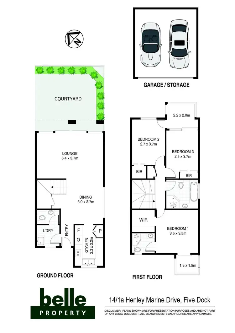 Floorplan of Homely townhouse listing, 14/1A Henley Marine Drive, Five Dock NSW 2046