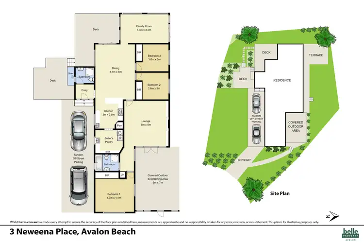 Floorplan of Homely house listing, 3 Neweena Place, Avalon Beach NSW 2107