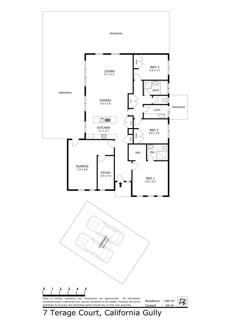 Floorplan of Homely house listing, 7 Terage Court, California Gully VIC 3556