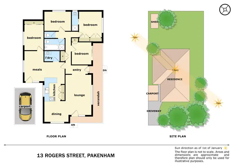 Floorplan of Homely house listing, 13 Rogers Street, Pakenham VIC 3810