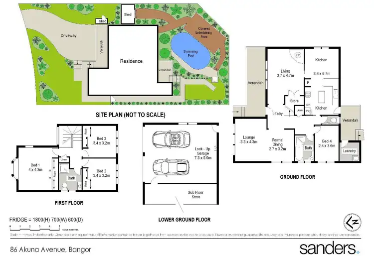 Floorplan of Homely house listing, 86 Akuna Avenue, Bangor NSW 2234