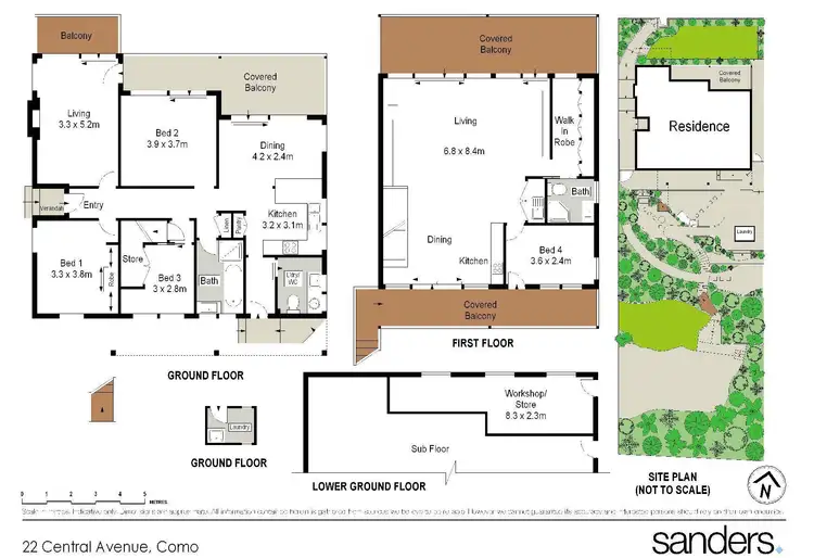Floorplan of Homely house listing, 22 Central Avenue, Como NSW 2226
