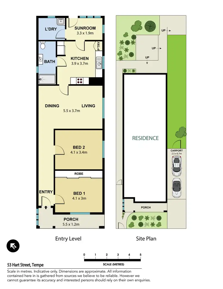 Floorplan of Homely house listing, 53 Hart Street, Tempe NSW 2044