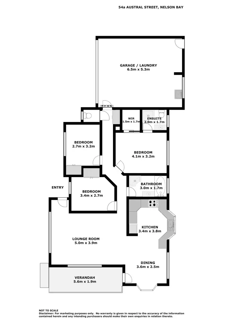 Floorplan of Homely house listing, 54a Austral Street, Nelson Bay NSW 2315