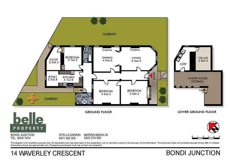 Floorplan of Homely house listing, 14 Waverley Crescent, Bondi Junction NSW 2022