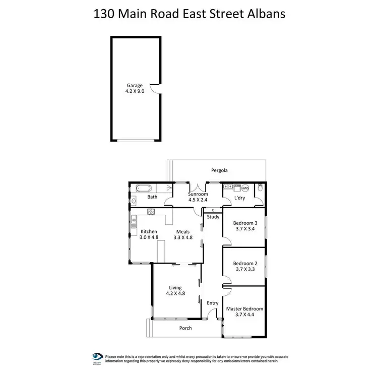 Floorplan of Homely house listing, 130 Main Road East, St Albans VIC 3021