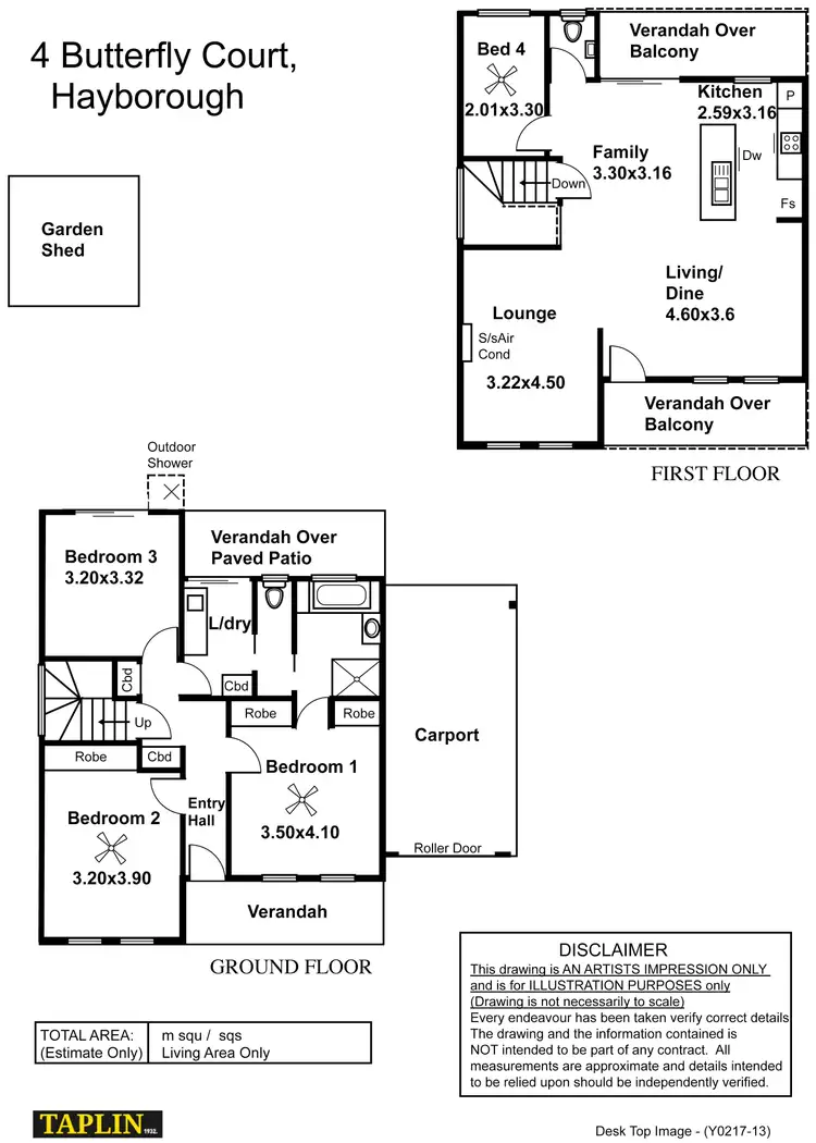Floorplan of Homely house listing, 4 Butterfly Court, Hayborough SA 5211