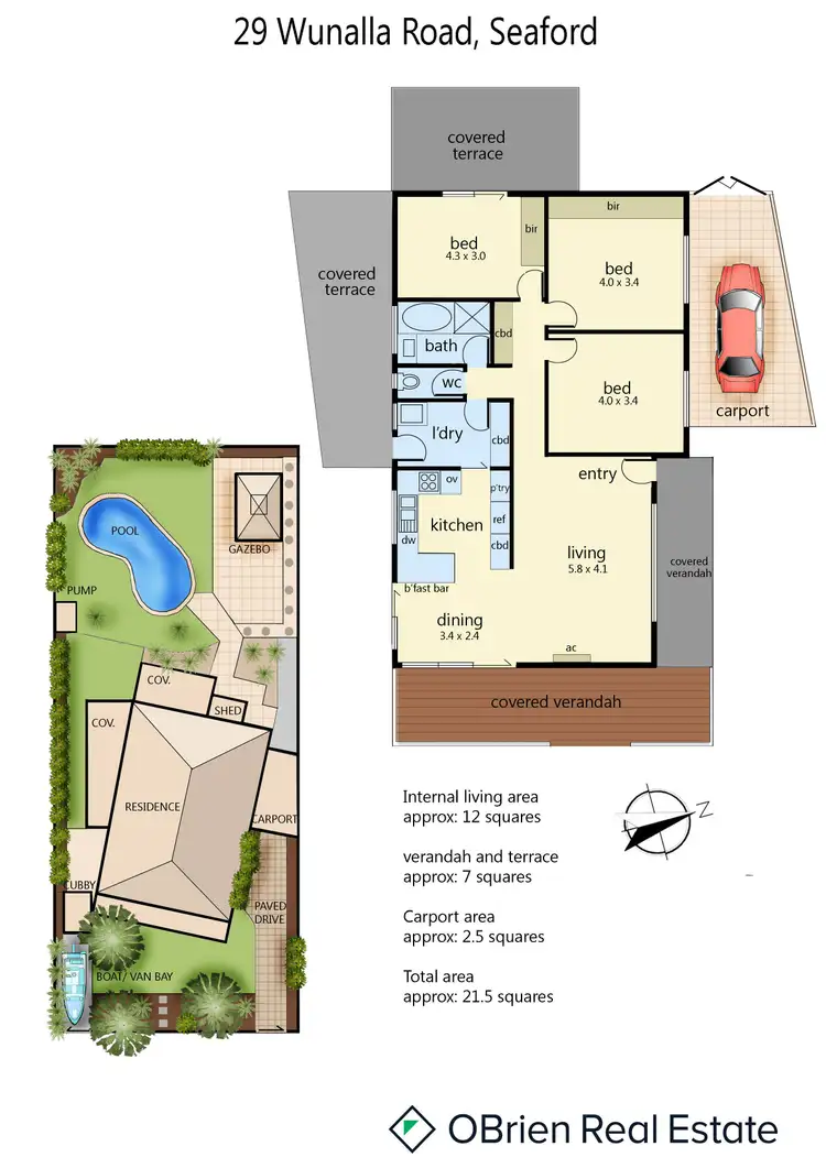Floorplan of Homely house listing, 29 Wunalla Road, Seaford VIC 3198