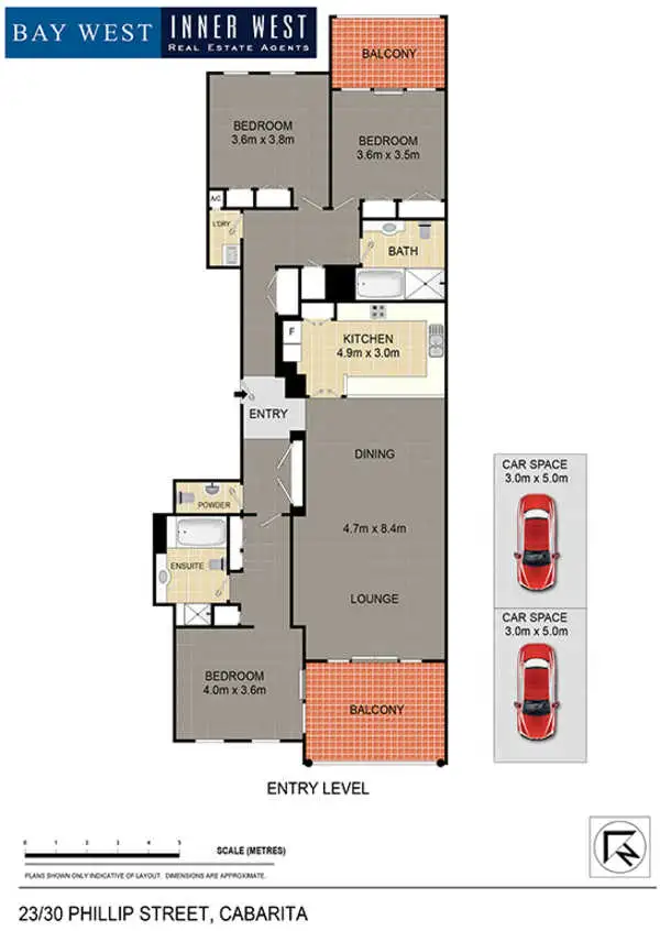 Floorplan of Homely apartment listing, 23/30 Phillips Street, Cabarita NSW 2137
