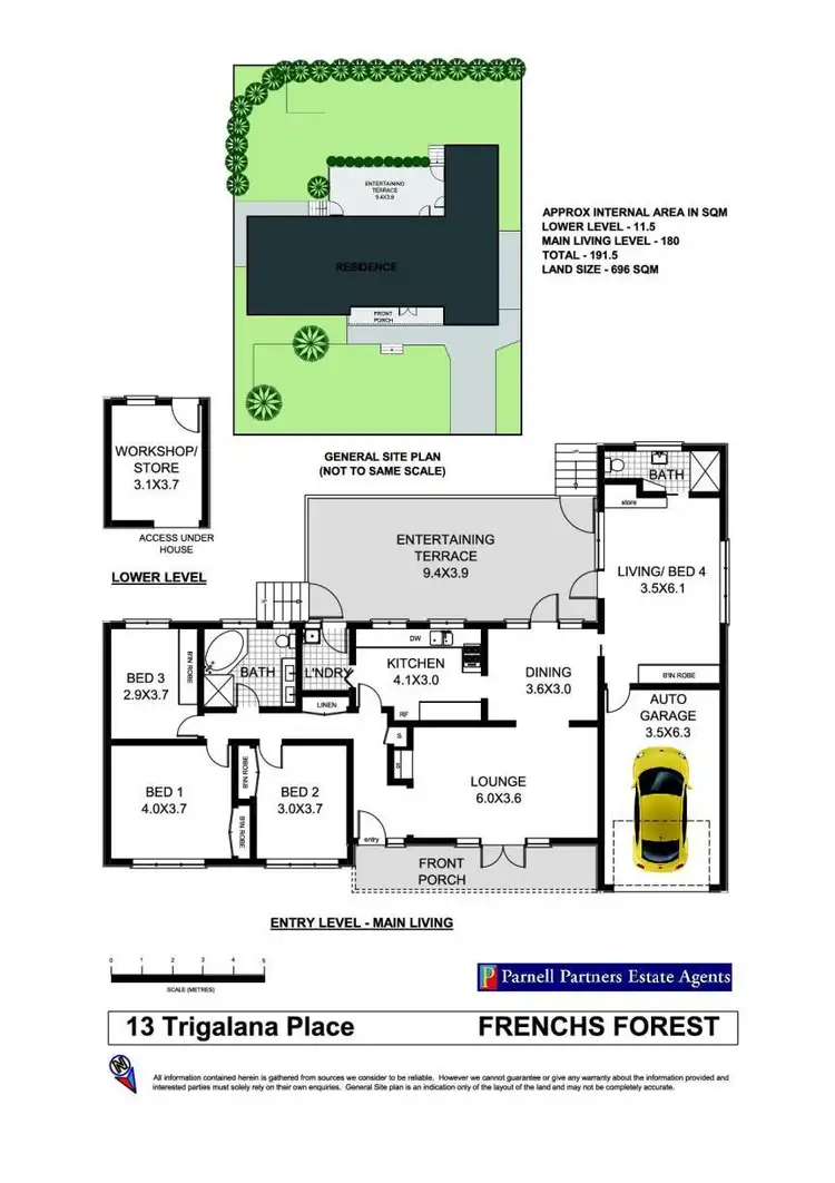 Floorplan of Homely house listing, 13 Trigalana Place, Frenchs Forest NSW 2086