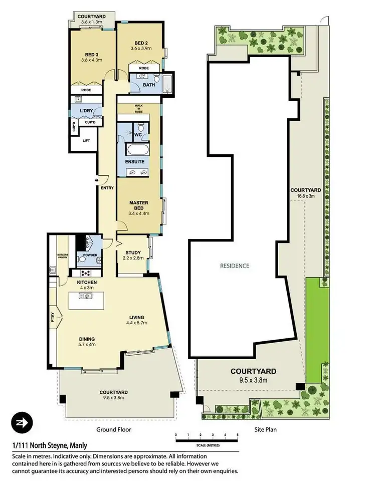 Floorplan of Homely apartment listing, 1/111 North Steyne, Manly NSW 2095