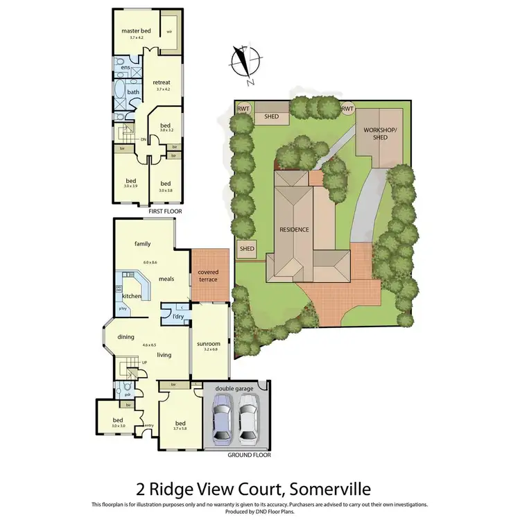 Floorplan of Homely house listing, 2 Ridge View Court, Somerville VIC 3912