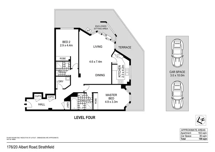 Floorplan of Homely apartment listing, 176/20-34 Albert Road, Strathfield NSW 2135