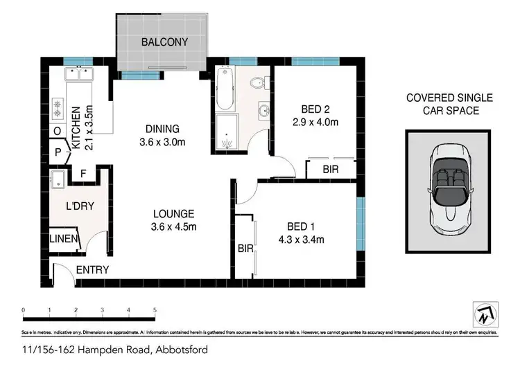 Floorplan of Homely apartment listing, 11/156-162 Hampden Road, Abbotsford NSW 2046