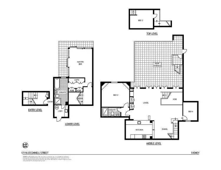 Floorplan of Homely unit listing, 17/16 O'Connell Street, Sydney NSW 2000